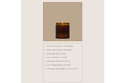 Amber Candle Jar Mockup, a Cups & Container Mockup by Copal (Thumbnail 2 of 13)