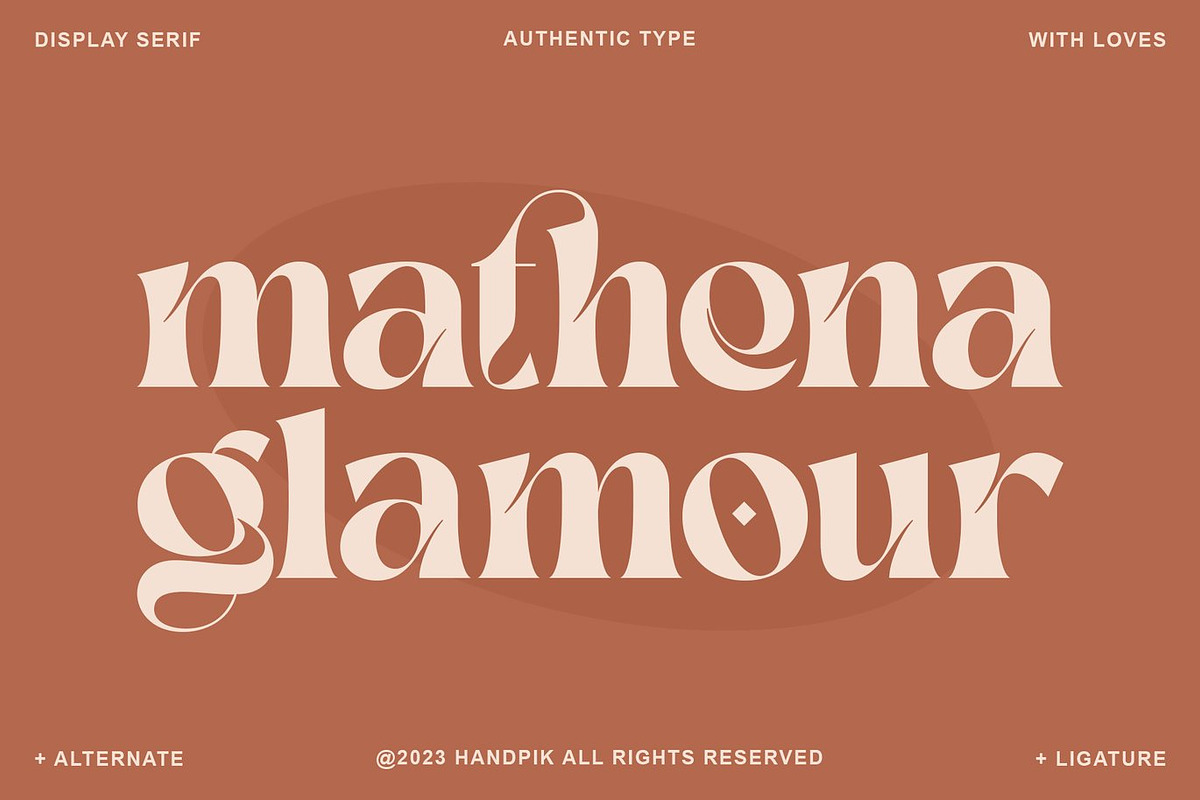 Monea - Serif Display Font, a Serif Font by Luna Shop (Photo 3 of 12)