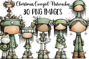 Christmas Cowgirl Nutcracker Clipart, an Illustration by DreamArtGraphic (Thumbnail 1 of 5)