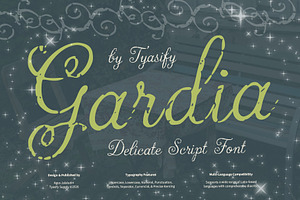Gardia: Delicate Vintage Script Font