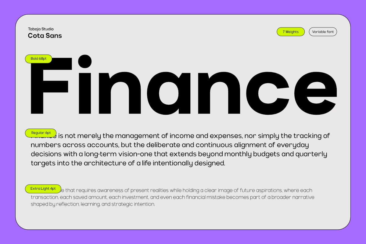 TBJ Cota Sans Grotesk Modern Sans, a Sans Serif Font by Taboja Studio (Photo 14 of 15)