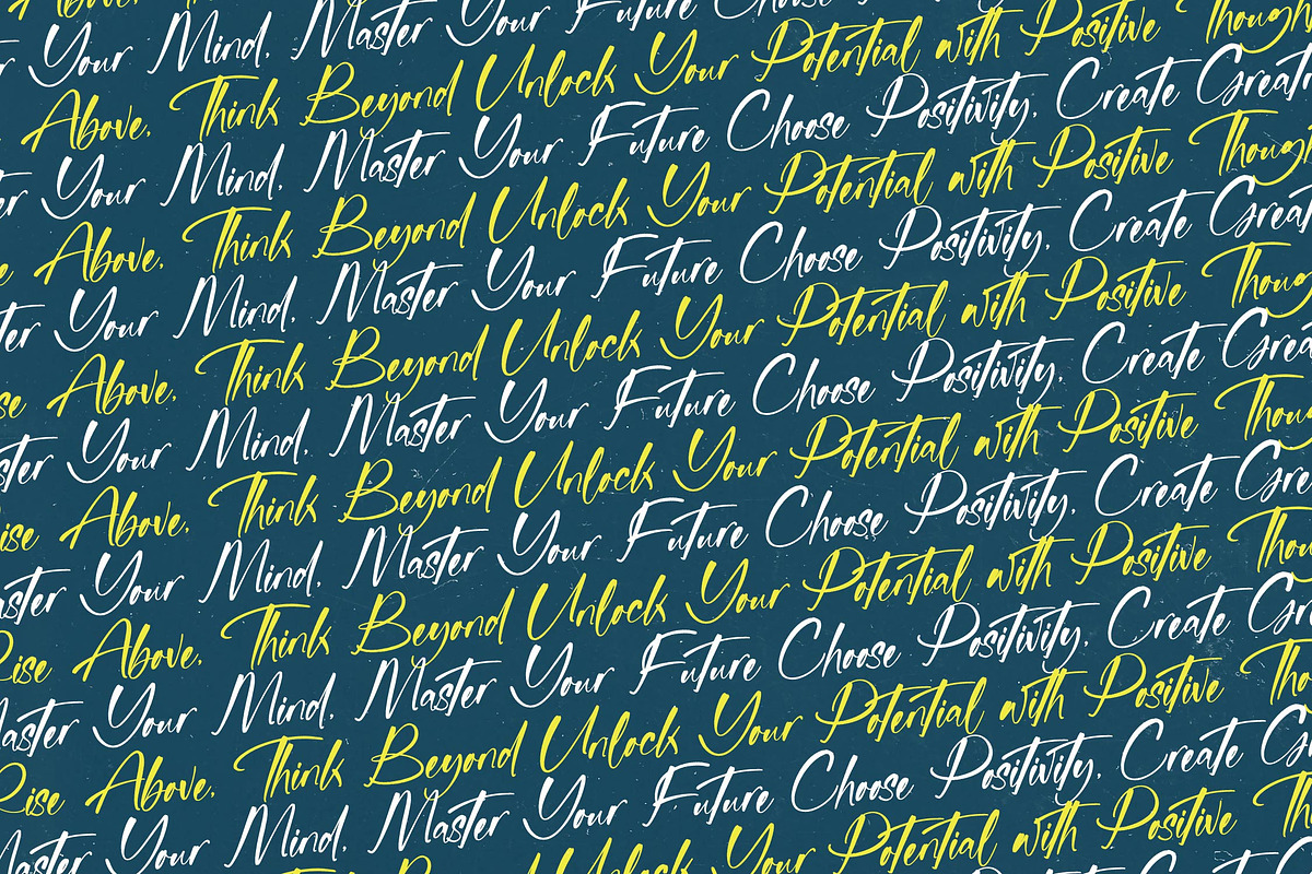 Mentally Positives Bold Brush Font, a Script Font by stylishtype.co (Photo 15 of 20)