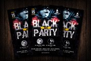 Black Night Party Flyer Template, a Flyer Template by Malaxay (Thumbnail 1 of 2)
