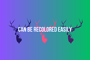 Vector Horns Illustrations, an Object Graphic by TheBlackPixelCo (Thumbnail 2 of 4)