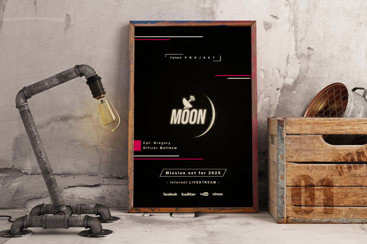 Moon - Flyer / Poster, a Flyer Template by VectorMedia (Photo 8 of 8)