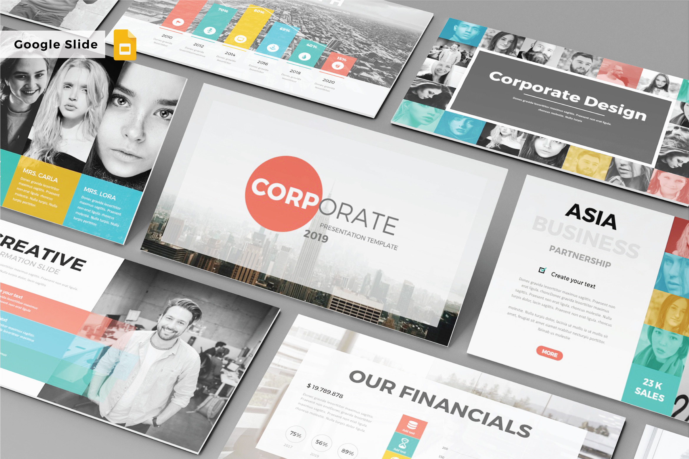 CORPORATE - Google Slide Template, a Presentation Template by Shafura