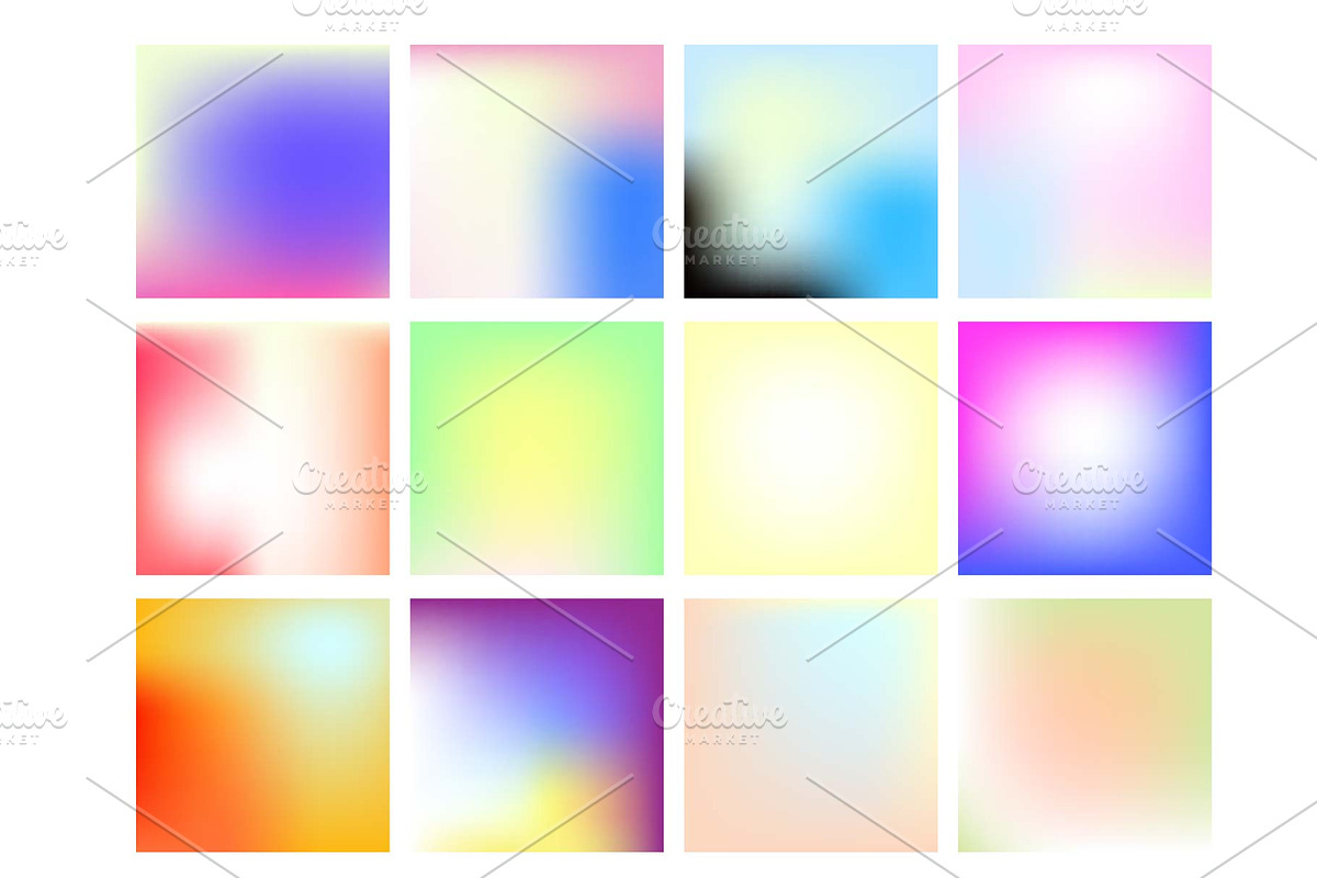36 Fluid Gradient Mesh set, an Object Graphic by bungamustia (Photo 3 of 4)