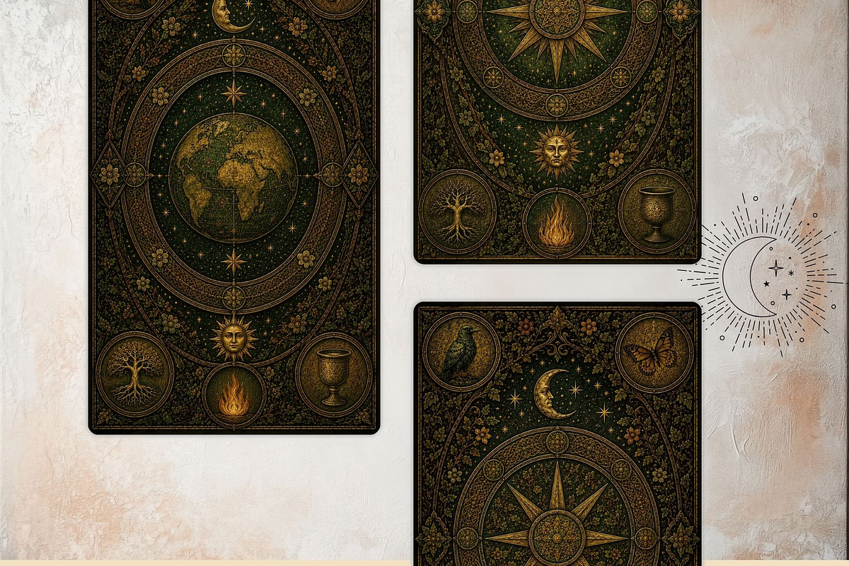 The Verdant Grimoire Tarot Cards, a Decorative Illustration by ThatsDesignArt (Photo 6 of 11)