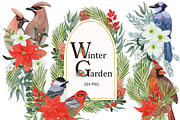 Watercolor winter garden, an Illustration by s.yanyeva (Thumbnail 1 of 12)