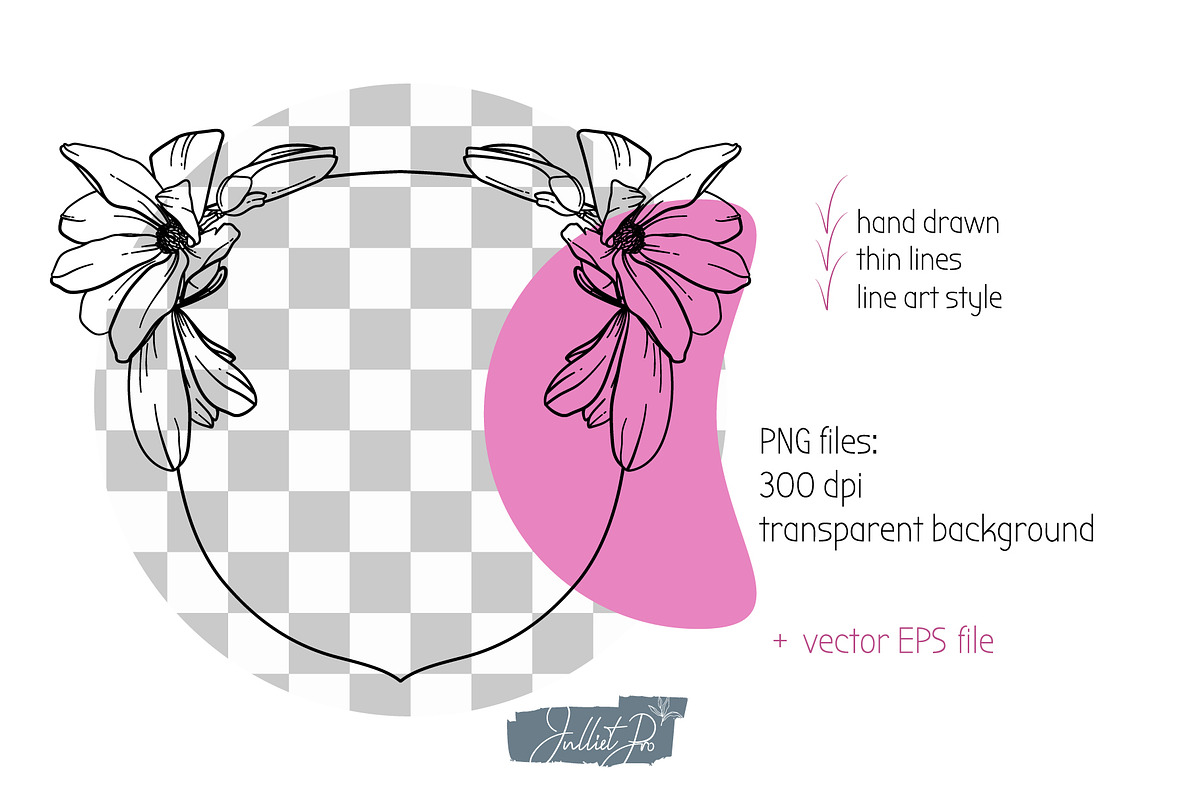 Sweet Magnolia Wedding, a Decorative Illustration by JuDesign (Photo 3 of 5)
