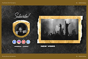 Gold YouTube End Screens, a Social Media Template by Andrew Skoch Design (Thumbnail 2 of 5)