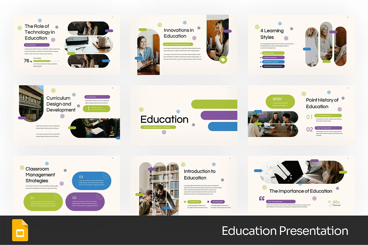 Education Google Slides, Powerpoint, a Presentation Template by Fit-tee (Photo 1 of 4)