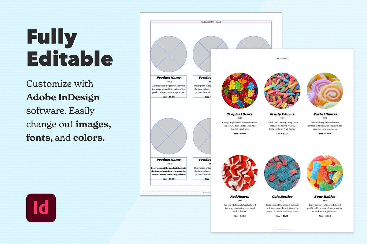 InDesign Wholesale Catalog Template, a Brochure Template by Dandymark (Photo 3 of 12)