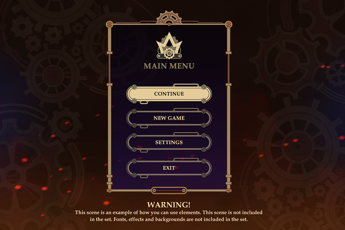 Steampunk UI Set, an Object Graphic by Olga Ryzychenko (Photo 3 of 13)