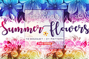 Summer flowers, photoshop painting, a Decorative Illustration by Allween (Thumbnail 2 of 13)