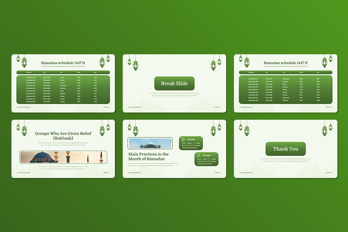Ramadhan Mubarak - Google Slides, a Presentation Template by QR Design Studio (Photo 3 of 3)