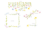 Watercolor Hand-painted Wildflowers, a Decorative Illustration by GraphicsDish (Thumbnail 4 of 5)