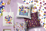Pansies. Watercolor., a Decorative Illustration by Ekaterina Mikheeva (Thumbnail 7 of 7)