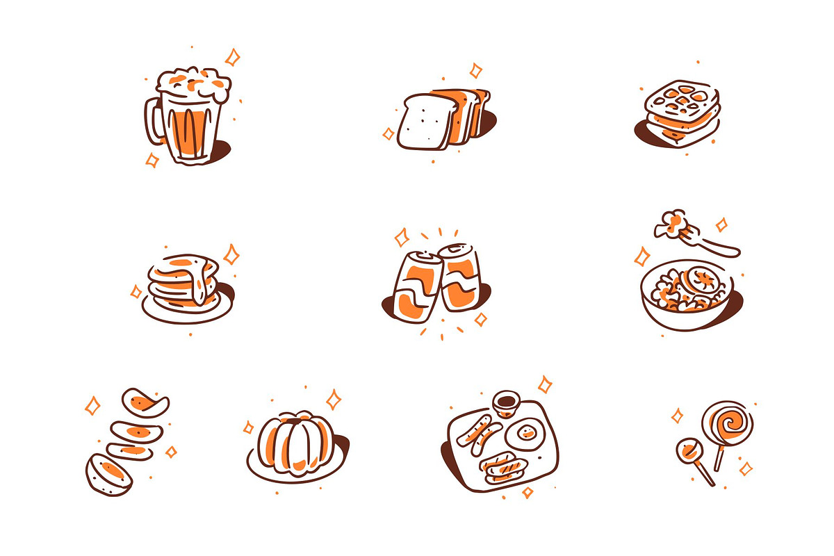 Food Icon Doodle Style Vol 2, an Object Graphic by SLAB! Design (Photo 3 of 3)