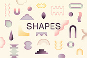 Shapes & Grainy Gradients, an Object Graphic by Paulina Sara Design (Thumbnail 1 of 14)