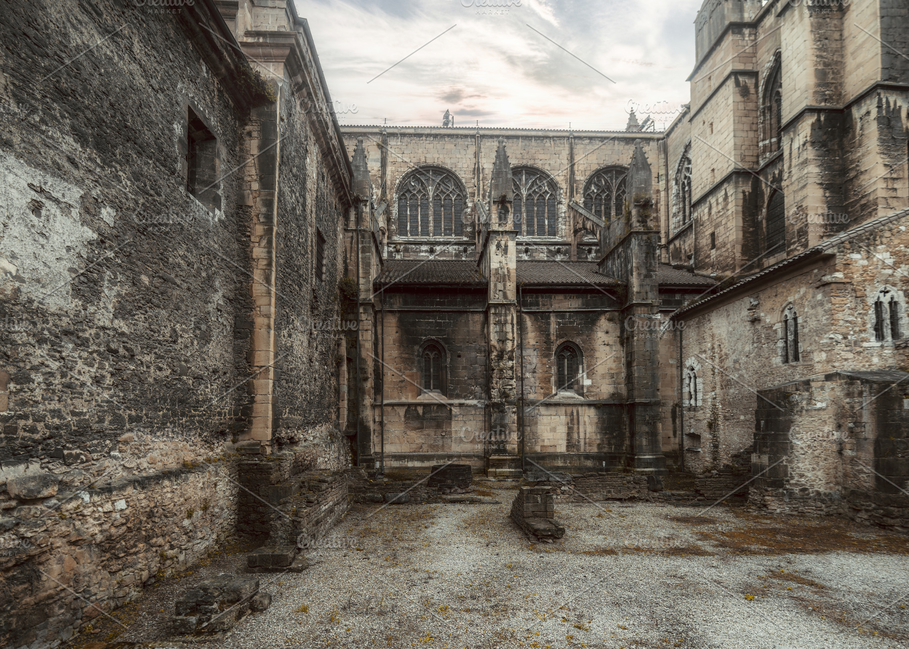 Gothic cathedral in Asturias, an Architecture Photo by SkyNext