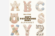 Soft Patchwork Baby Alphabet PNG, a Seasonal Illustration by Tanya Kart (Thumbnail 6 of 6)