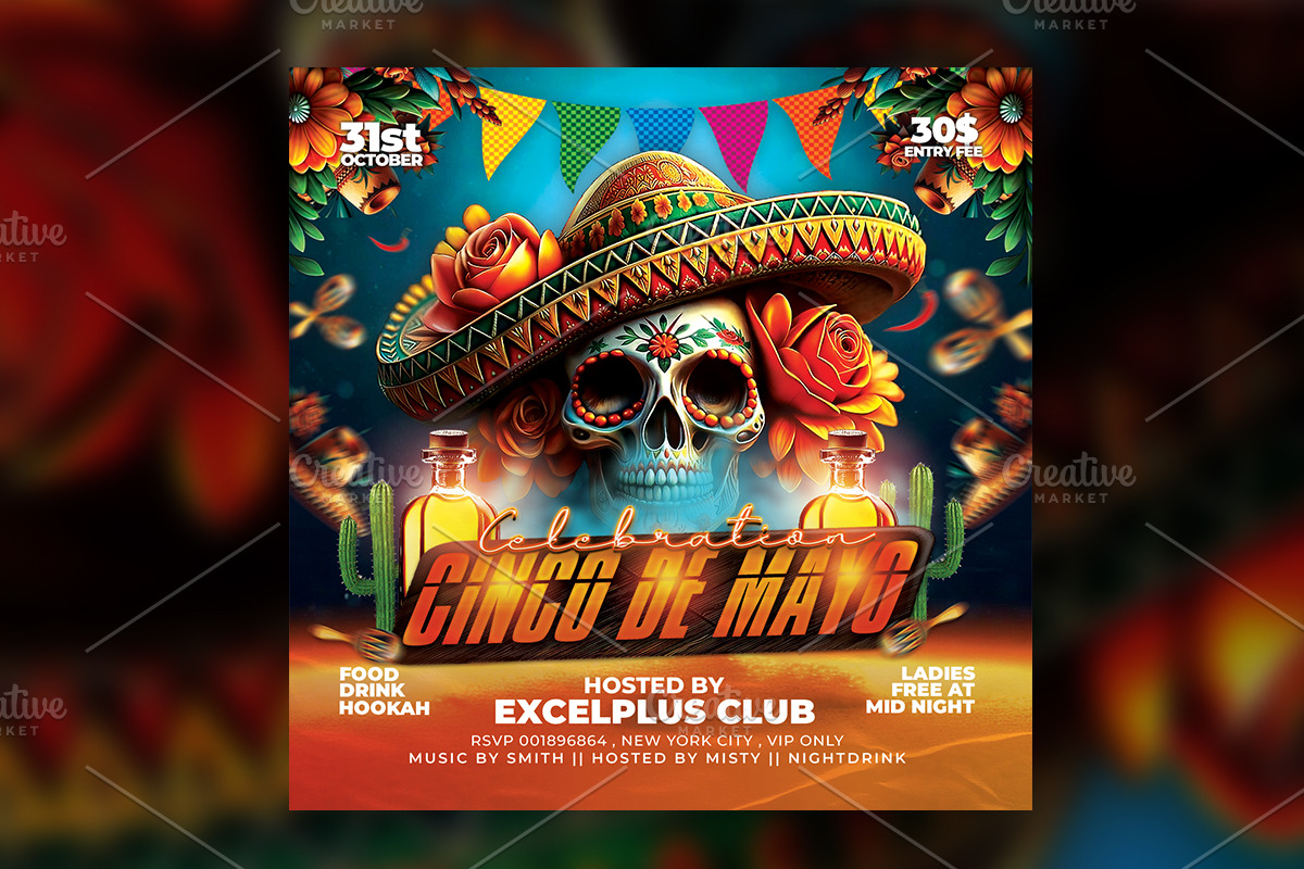 Cinco de Mayo Flyer, a Flyer Template by RTXdesinger99 (Photo 2 of 3)