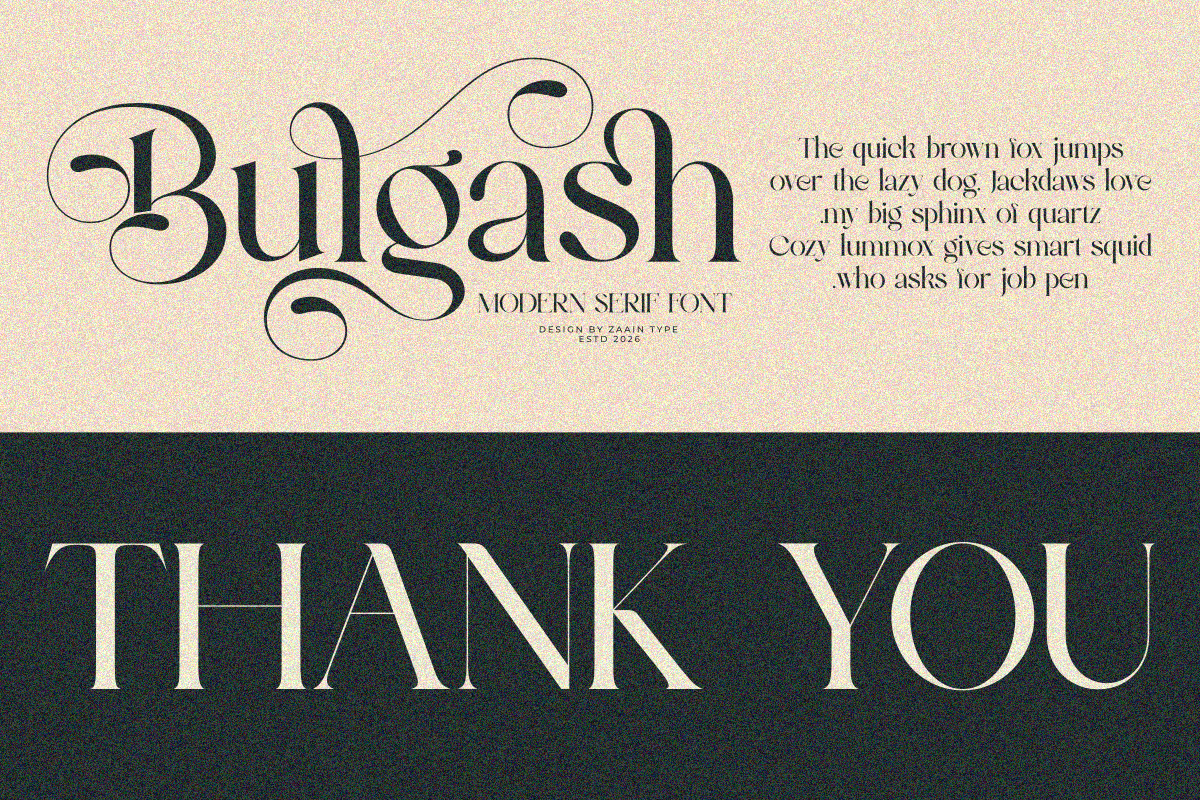 Bulgash, a Serif Font by zaaintype (Photo 10 of 10)