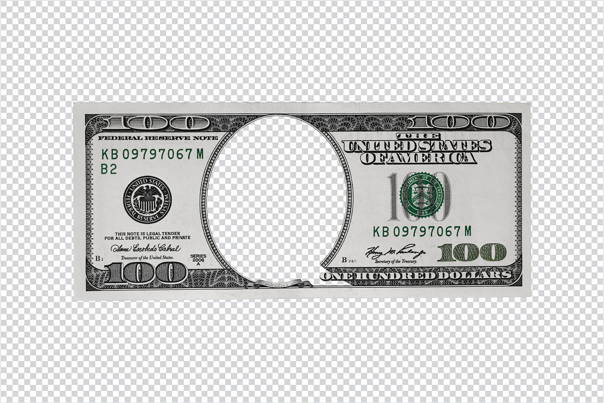 100 dollar bill template, a Graphic by Norse Studio (Photo 2 of 2)