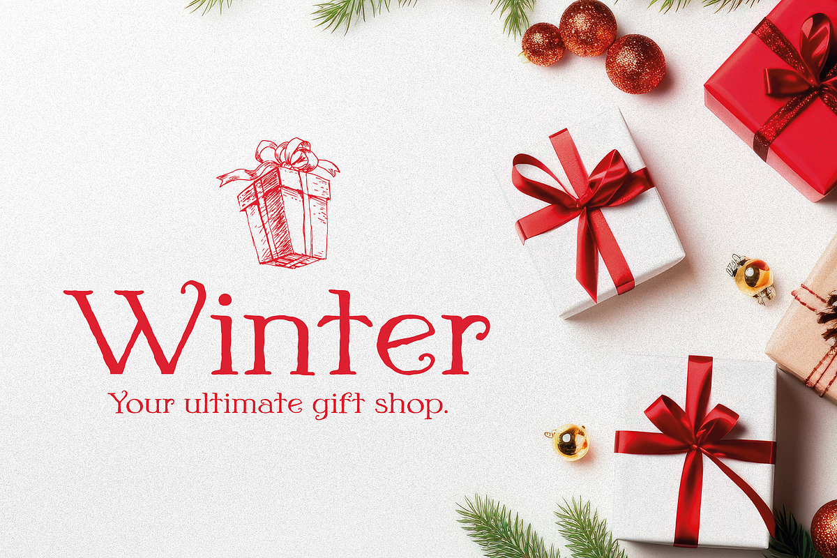 Winter Veil - Festive Typeface, a Serif Font by HipFonts (Photo 4 of 11)