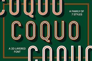 Coquo Layered Font