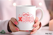 Preppy XOXO Coquette Bow PNG, an Illustration by Craft Nest (Thumbnail 4 of 4)