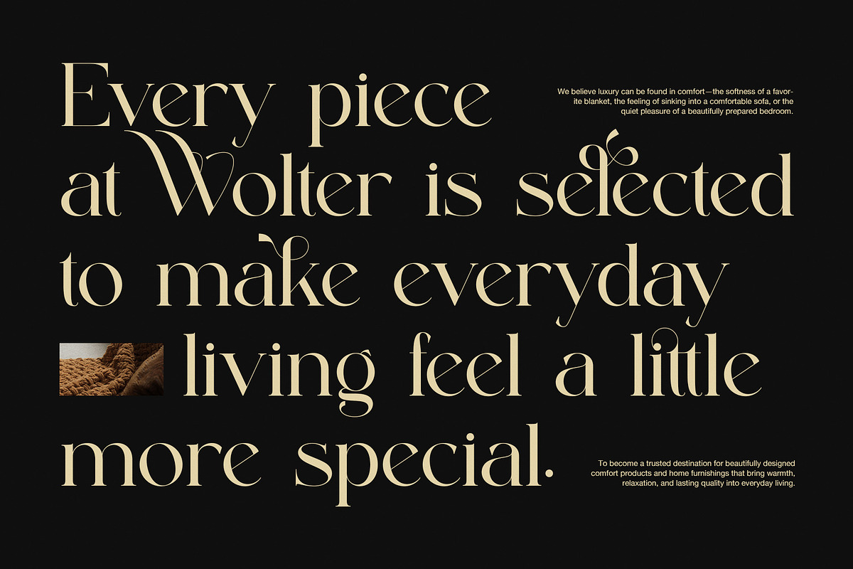 Qudone Luxury Serif Display Font, a Serif Font by Perfectype (Photo 6 of 8)