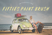 Fifties Paint Brush Font, a Script Font by Build Interactive (Thumbnail 1 of 7)