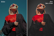 Black and Orange - Actions & Presets, a Preset Add-On by Hydrozi Presets (Thumbnail 6 of 8)