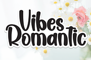 Vibes Romantic | Script Font, a Script Font by Scratchones (Thumbnail 1 of 8)