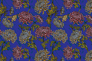 Vintage Chrysanthemum Maximalist, a Pattern Graphic by NayaChu (Thumbnail 2 of 9)