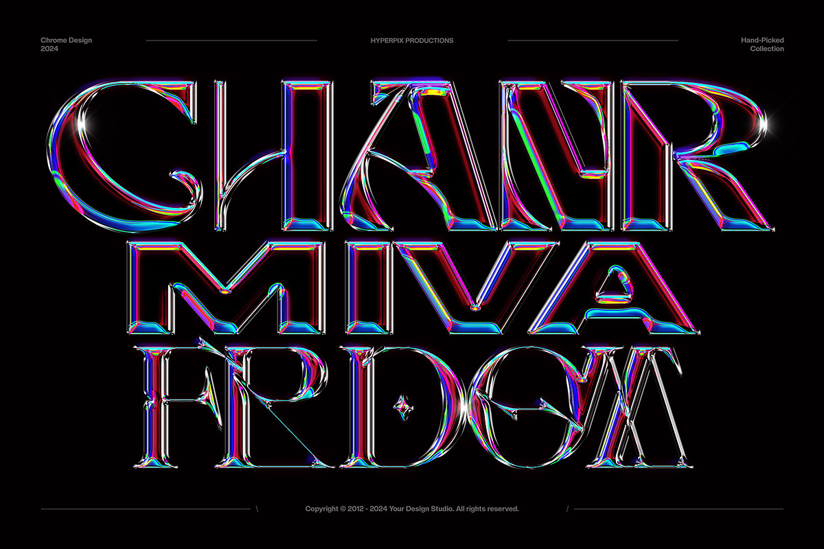 Chrome Text Effects Bundle 02, a Layer Style Add-On by Hyperpix Productions (Photo 35 of 48)