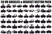 50 VR Goggles Headset Silhouette, an Illustration by yasushie (Thumbnail 1 of 51)