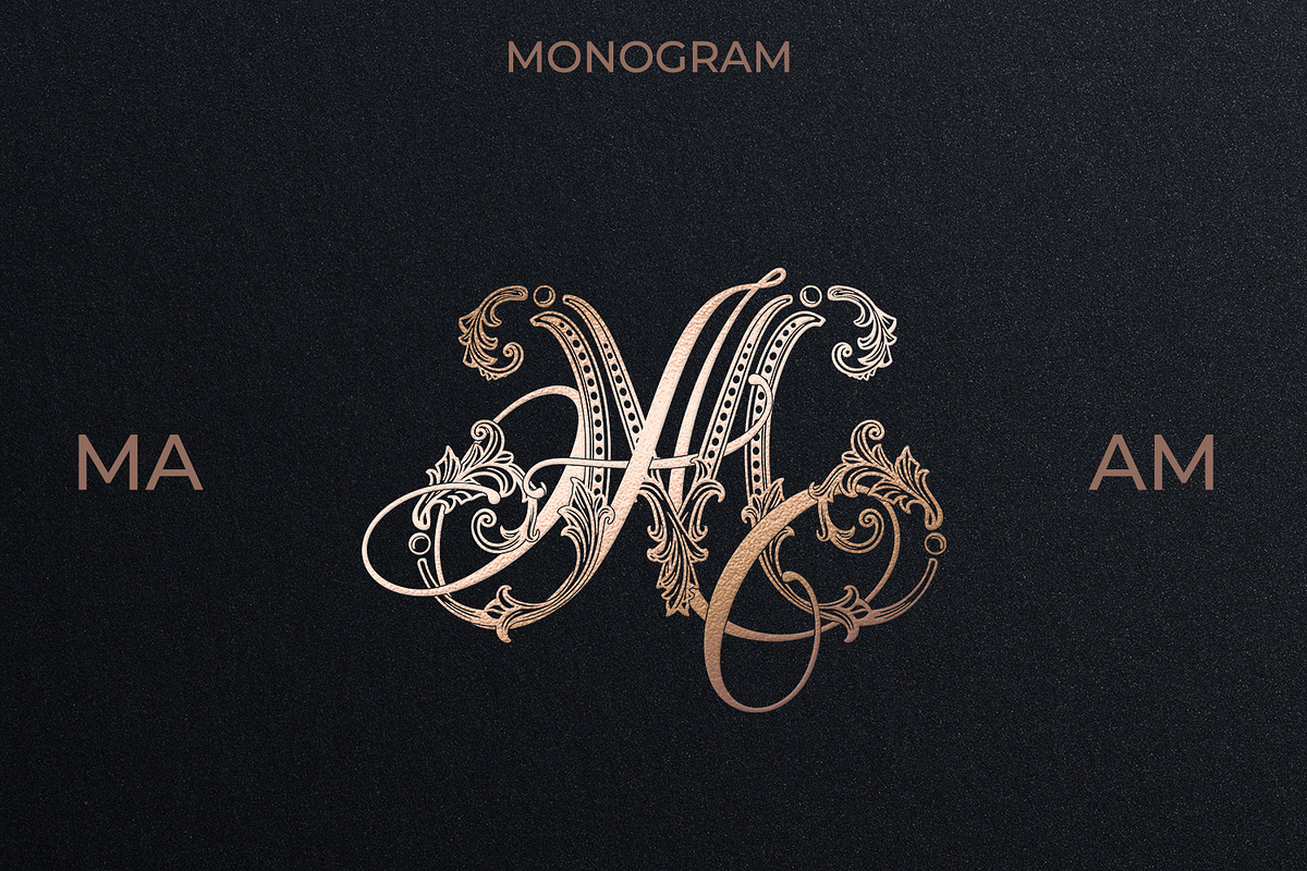 MA AM Wedding Monogram Logo, a Branding & Logo Template by LogoAV (Photo 1 of 8)