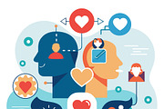 Diverse people's heads connected, a Person Illustration by SouravDesign (Thumbnail 3 of 3)