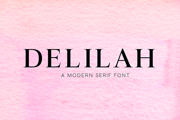 Delilah - Modern Serif Font preview 6