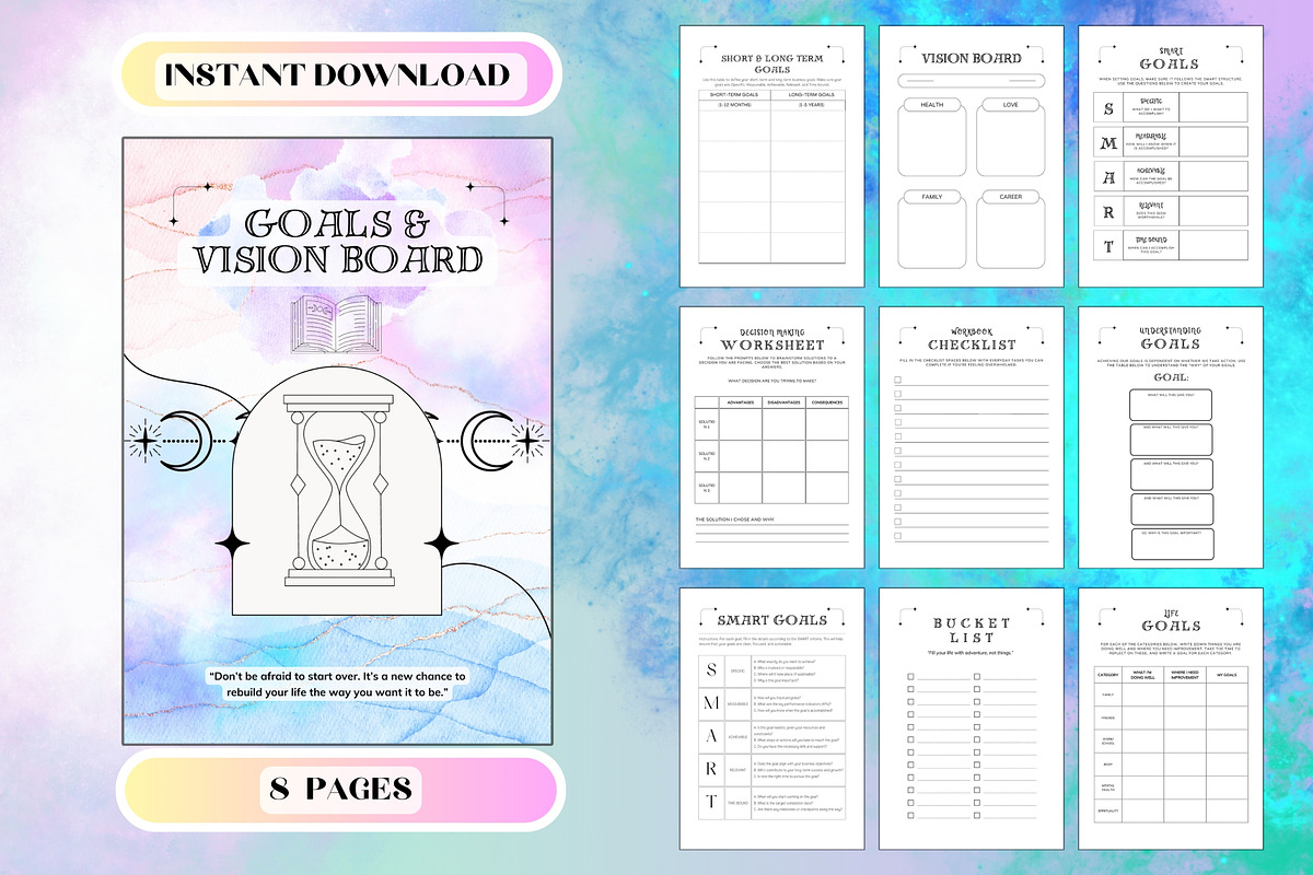 Manifestation And Gratitude Journal, a Stationery Template by Tas Creative Studio (Photo 5 of 10)