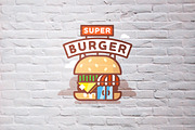 Super burger logo, a Branding & Logo Template by Dima&Leta Stolz (Thumbnail 6 of 7)
