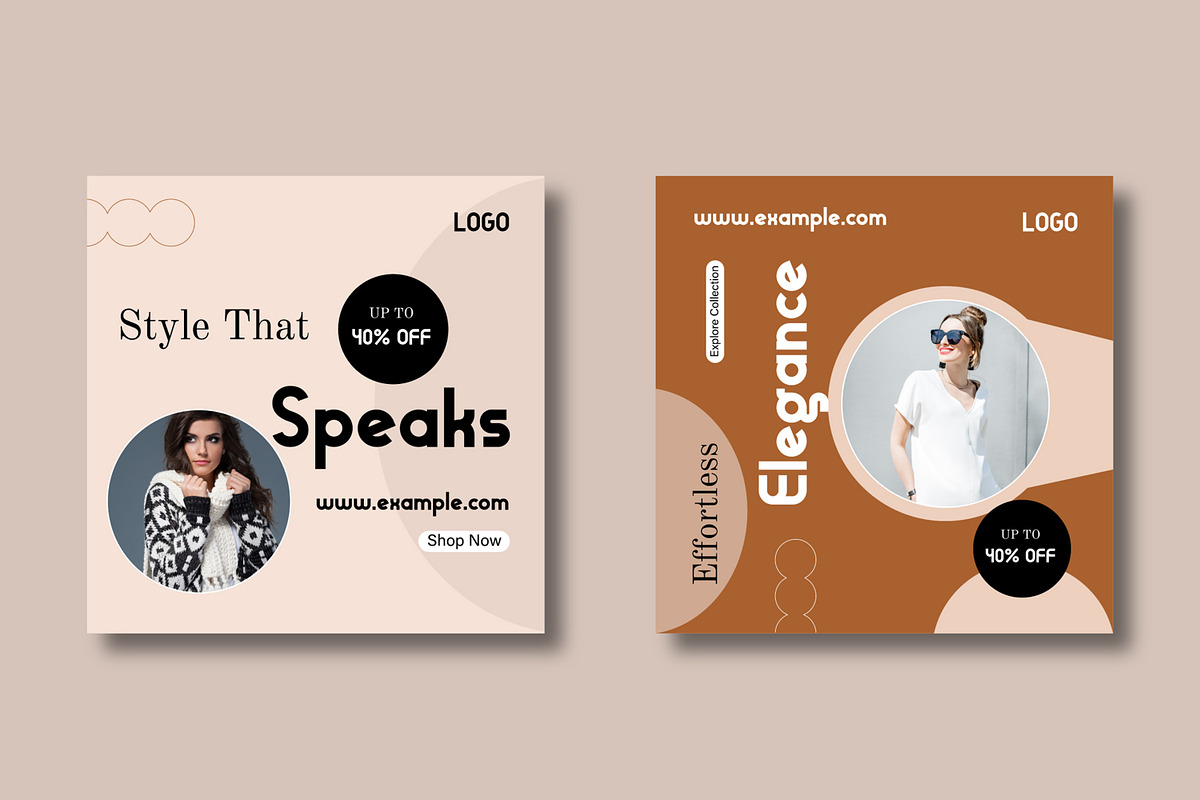 Modern Fashion Sale Social Media, a Social Media Template by MightyDesign (Photo 3 of 8)