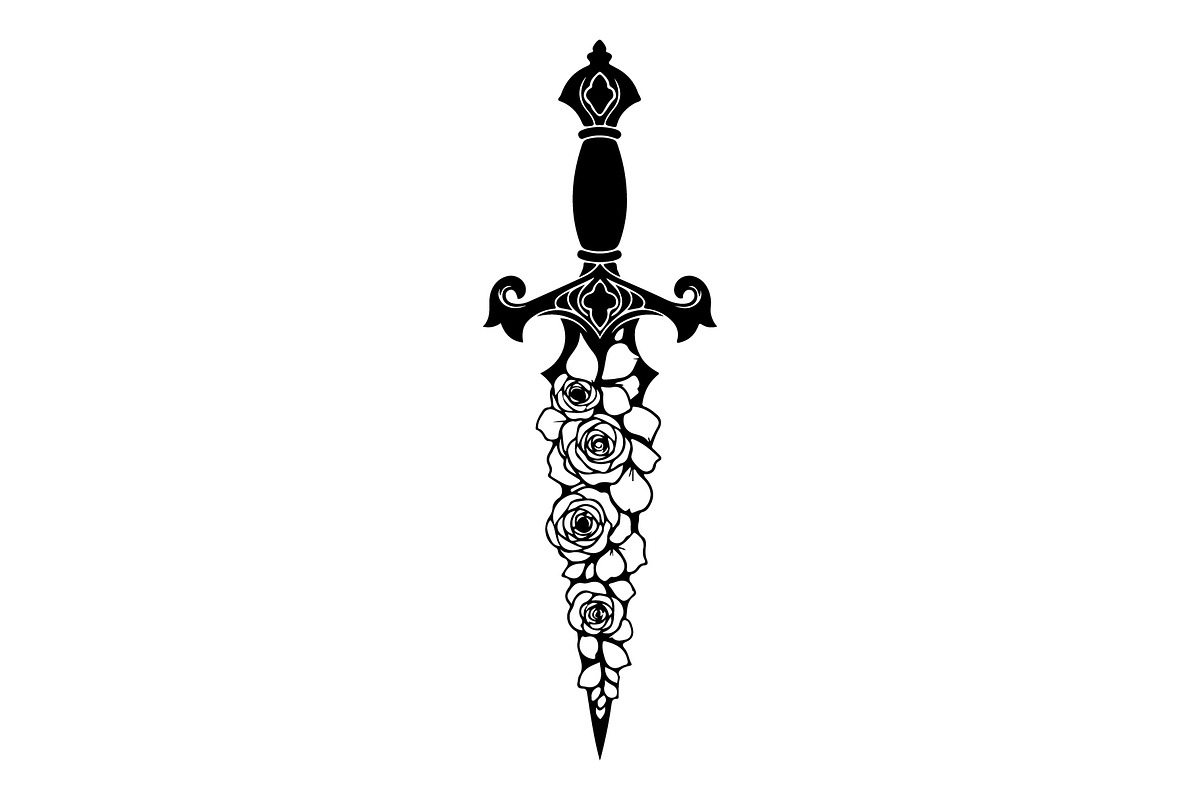 Ornamental Dagger Silhouette Bundle, an Object Illustration by Gaye Art (Photo 26 of 31)