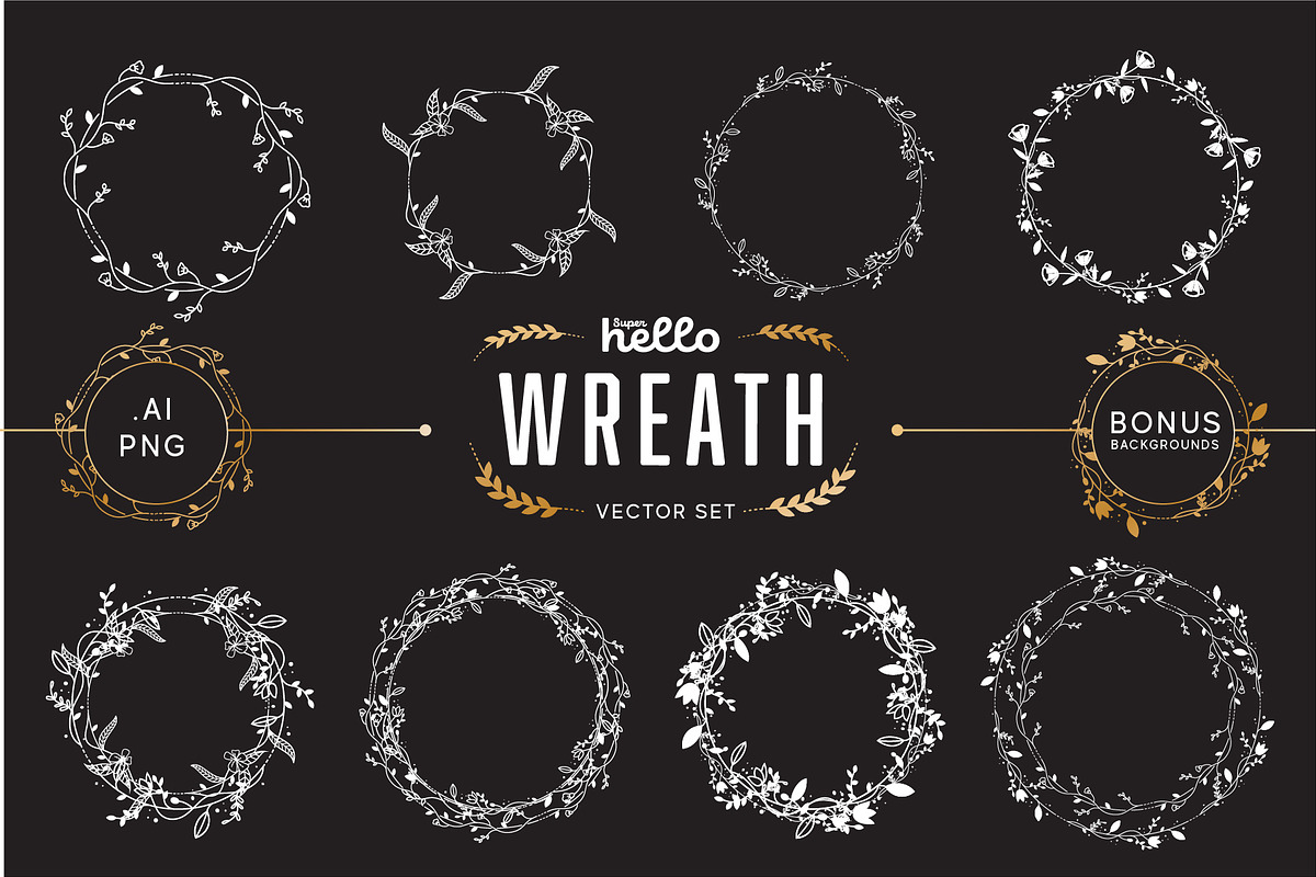 Wreath & Leaf Bundle, a Brush Add-On by Super Hello (Photo 4 of 14)