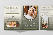 Spa Wellness Service Bifold Brochure, a Brochure Template by Annora Studio (Thumbnail 5 of 6)