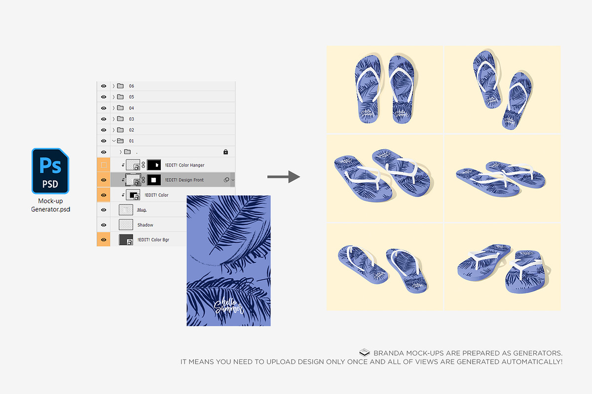 Flip Flops Mock-up, an Apparel Mockup by Branda Keeps (Photo 15 of 17)