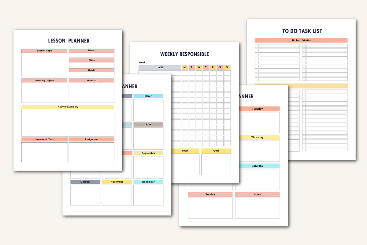 26–2027 Homeschool Management Binder, a Stationery Template by Designmela01 (Photo 6 of 9)